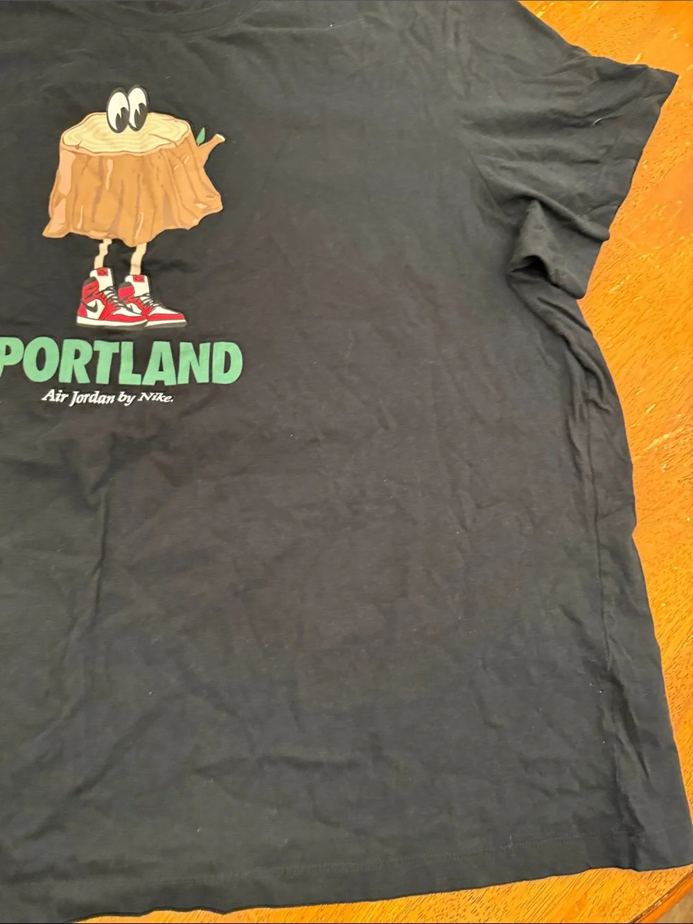 Nike Black Tee with Portland Stump Graphic xxl